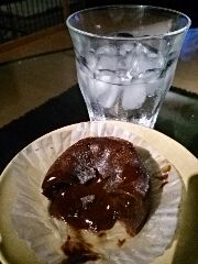 フォンダンショコラと麦焼酎
