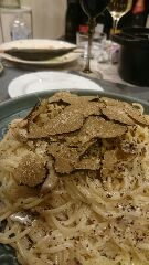 女子泡飲み会パスタ