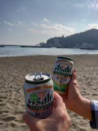 海岸飲み