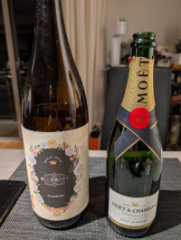 モエシャンドンと芋焼酎