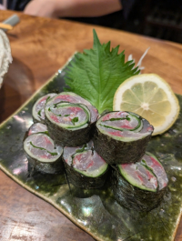 勝浦鯵海苔巻き